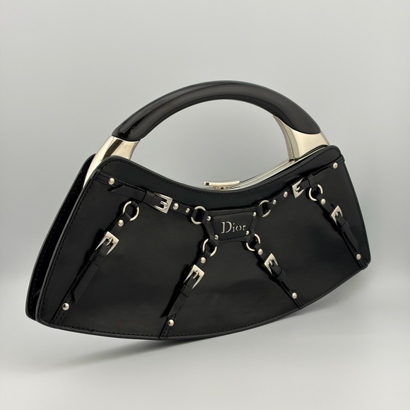 Dior Vintage RARE MINI 2003 Fall Bondage Clutch Limited Edition John Galliano - Picture 2 of 12